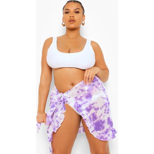 Grande Taille - Paréo De Plage Tie-Dye - 44 - boohoo - Modalova