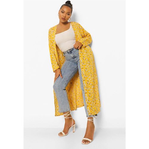 Grande Taille - Kimono À Fleurs - 48 - boohoo - Modalova