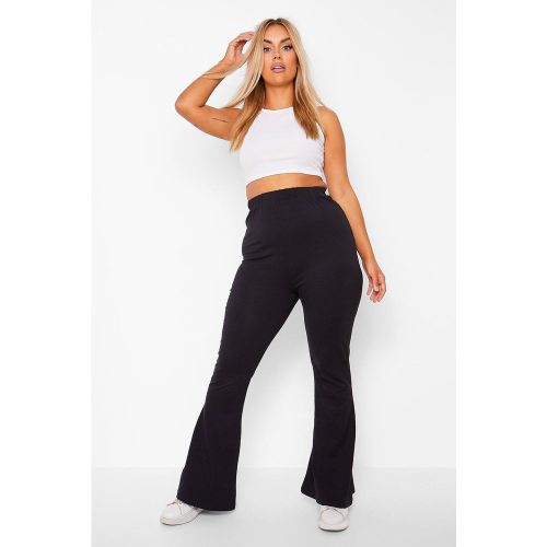 Grande Taille - Pantalon Pattes D'Eph Basique En Coton - 46 - boohoo - Modalova