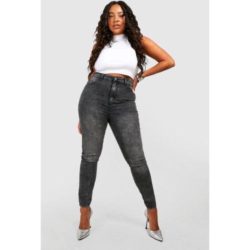 Grande Taille - Jegging Délavé - 50 - boohoo - Modalova