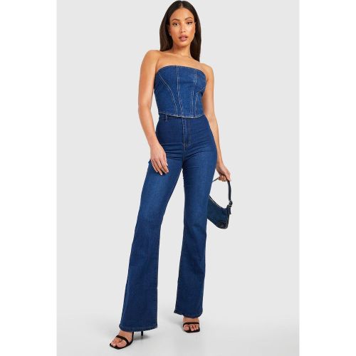 Tall" - Jean Moulant Flare Taille Haute - 34 - boohoo - Modalova