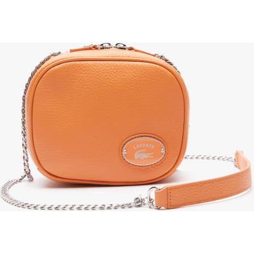 Petit sac à bandoulière carré en cuir grainé Taille Taille unique - Lacoste - Modalova