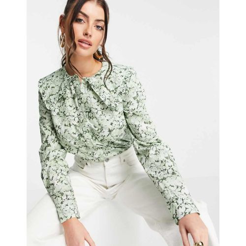 Blouse avec col oversize en coton biologique à imprimé fleuri - Multicolore - & Other Stories - Modalova