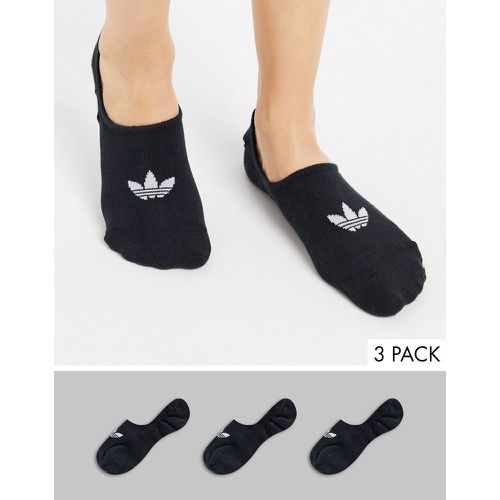 Lot de 3 paires de chaussettes invisibles - Noir - adidas Originals - Modalova