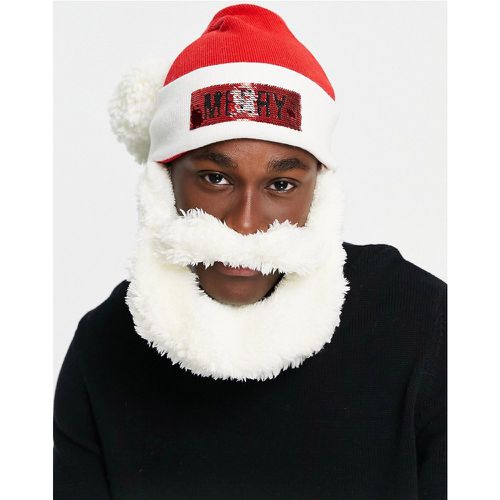 Noël - Bonnet avec barbe de Père Noël - Boardmans - Modalova