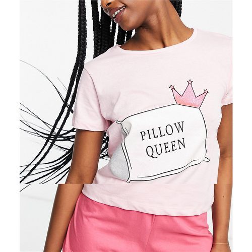 Pyjama à imprimé pailleté Pillow Queen - Brave Soul - Modalova