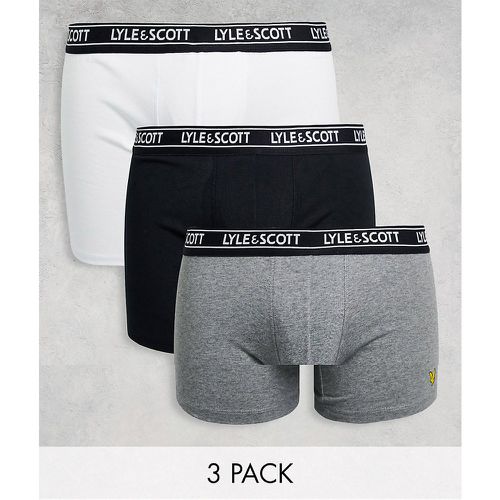 Lyle & Scott - Bodywear Quincy - Lot de 3 boxers - Noir/blanc/gris - Lyle & Scott Bodywear - Modalova