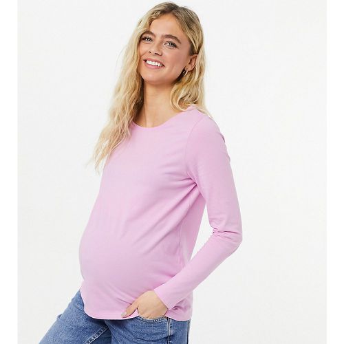 T-shirt à manches longues - Lilas - Pieces Maternity - Modalova