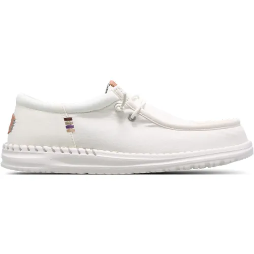 Wally Washed Canvas Chaussures - Blanc - Taille: 43 - Toile - Foot Locker - HEYDUDE - Modalova