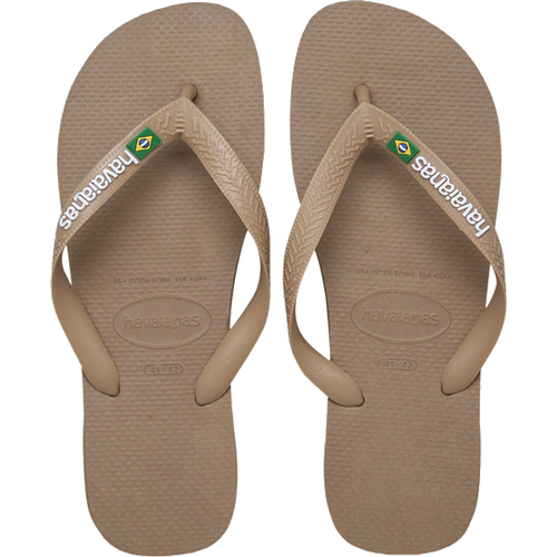 Brasil Logo Tongues et Sandales - Or - Taille: 41-42 - Cuir - Foot Locker - Havaianas - Modalova