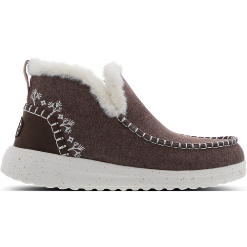 Denny Faux Shearling Chaussures - Noir - Taille: 37 - Cuir - Foot Locker - HEYDUDE - Modalova