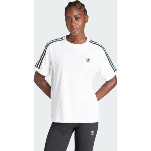 Stripes T-Shirts - Blanc - Taille: 32/XXS - Jersey de coton - Foot Locker - Adidas - Modalova