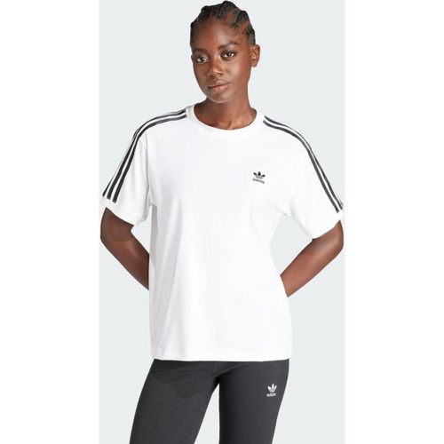 Stripes T-Shirts - Blanc - Taille: 34/XS - Jersey de coton - Foot Locker - Adidas - Modalova