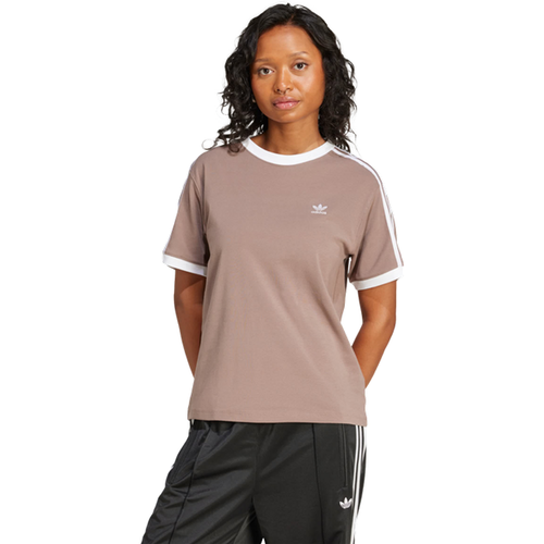 Stripes T-Shirts - Marron - Taille: 34 - Jersey de coton - Foot Locker - Adidas - Modalova