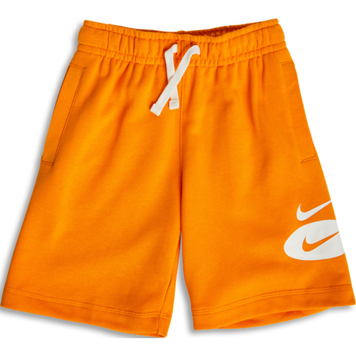 orange nike sweat shorts