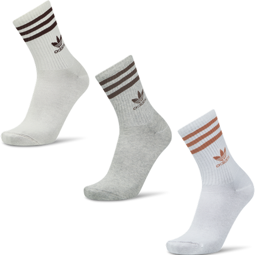 Mid Cut Crew 3 Pack Unisexe - Chaussettes, Blanc - Taille 37-39 - Adidas - Modalova