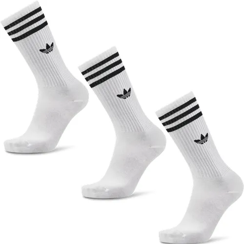 Solid Crew 3 Pack Unisexe Chaussettes - Blanc - Taille: 37-39 - Foot Locker - Adidas - Modalova