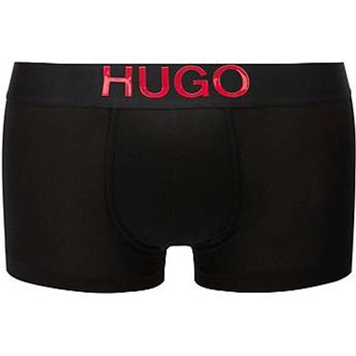 Boxer court en coton stretch avec logo imprimé en silicone - HUGO - Modalova