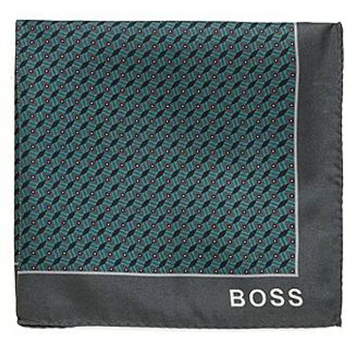 Carré de poche en soie à imprimé géométrique - Boss - Modalova