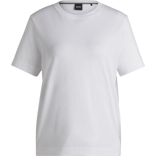 T-shirt coupe décontractée en jersey de coton - Boss - Modalova