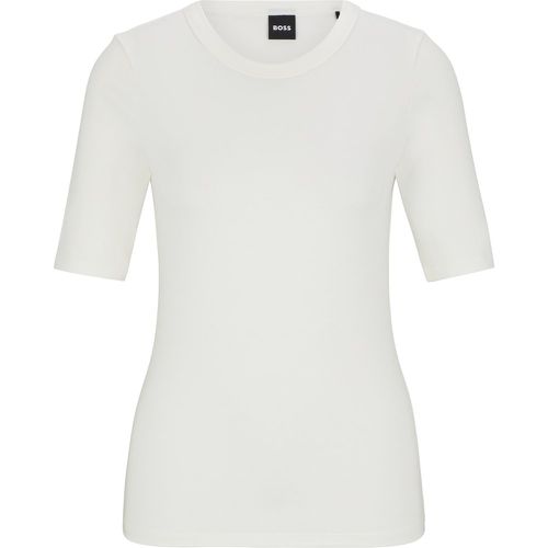 T-shirt Slim Fit en modal stretch mélangé - Boss - Modalova
