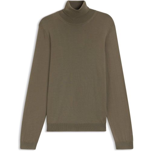 Pull Regular à col roulé en laine mérinos - Boss - Modalova