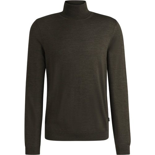 Pull à col roulé Slim Fit en laine vierge - Boss - Modalova