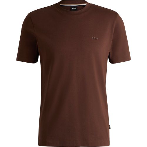 T-shirt en jersey de coton avec détail logoté - Boss - Modalova