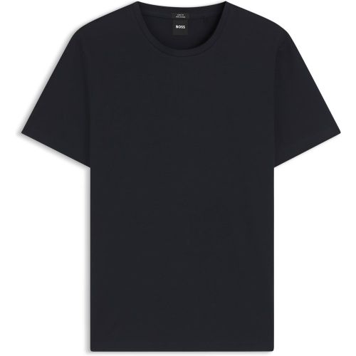 T-shirt Slim Fit à manches courtes en coton mercerisé - Boss - Modalova
