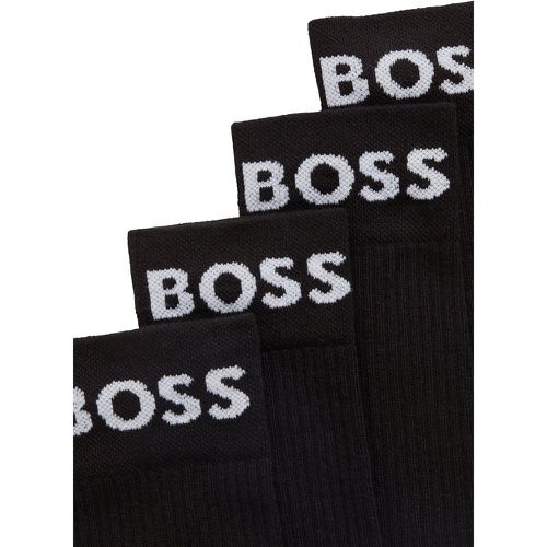 Lot de deux paires de chaussettes mi-mollet en maille stretch - Boss - Modalova