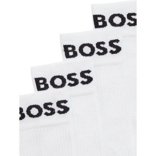 Lot de deux paires de chaussettes mi-mollet en maille stretch - Boss - Modalova