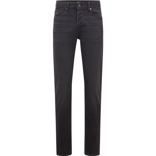 Jean Tapered en denim très stretch délavé - Boss - Modalova