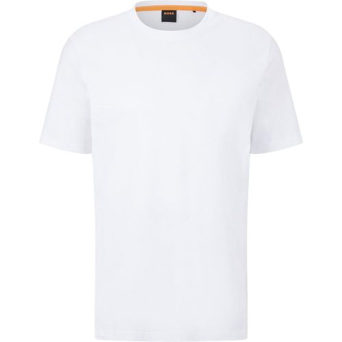 T-shirt Relaxed Fit en jersey de coton avec patch logo - Boss - Modalova