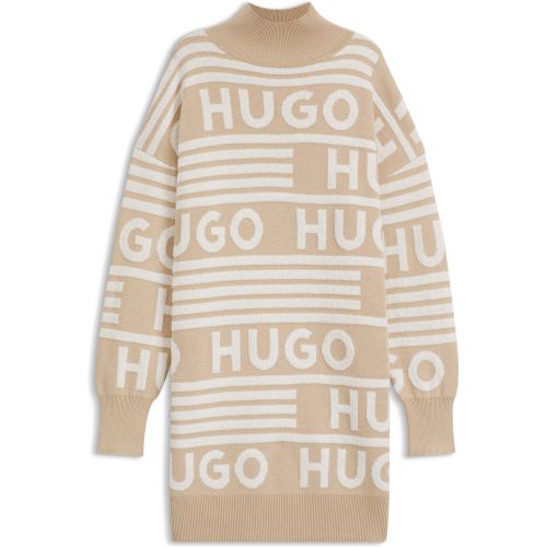 Robe pull Oversized Fit à logos - HUGO - Modalova