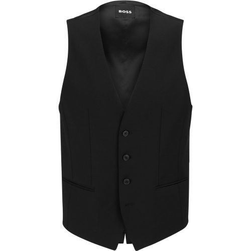 Gilet Slim Fit en laine vierge mélangée - Boss - Modalova