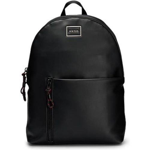 Sac à dos en similicuir avec logo encadré - HUGO - Modalova