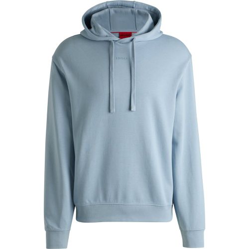 Sweat à capuche Relaxed en molleton de coton avec logo imprimé - HUGO - Modalova