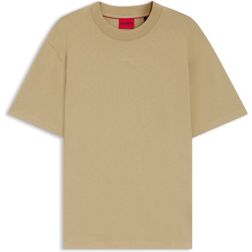 T-shirt décontracté en coton à logo imprimé - HUGO - Modalova