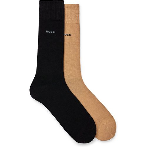 Lot de deux paires de chaussettes mi-mollet en viscose douce de bambou - Boss - Modalova