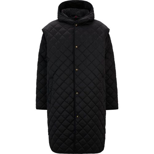 Manteau matelassé déperlant à manches amovibles - HUGO - Modalova