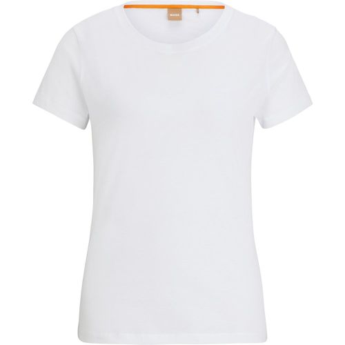 T-shirt Slim en jersey de coton à logo - Boss - Modalova