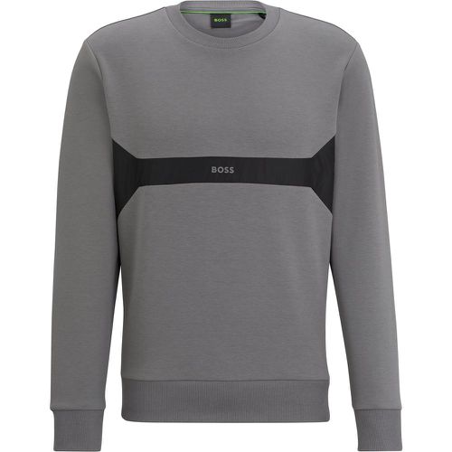 Sweat Regular Fit en mélange de matières, avec logo imprimé - Boss - Modalova