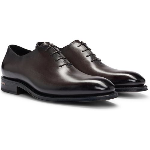 Chaussures Oxford en cuir à effet bruni - Boss - Modalova
