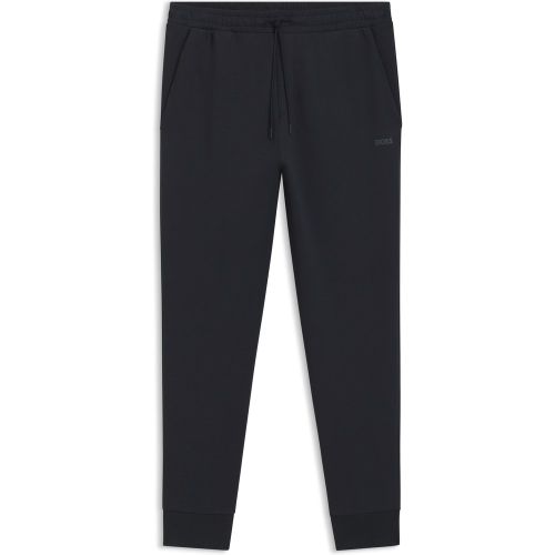 Bas de survêtement en coton stretch avec logo imprimé - Boss - Modalova