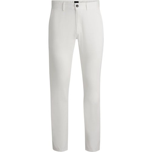Chino Slim en satin de coton stretch - Boss - Modalova
