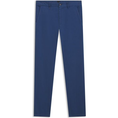 Pantalon Slim en satin de coton stretch - Boss - Modalova