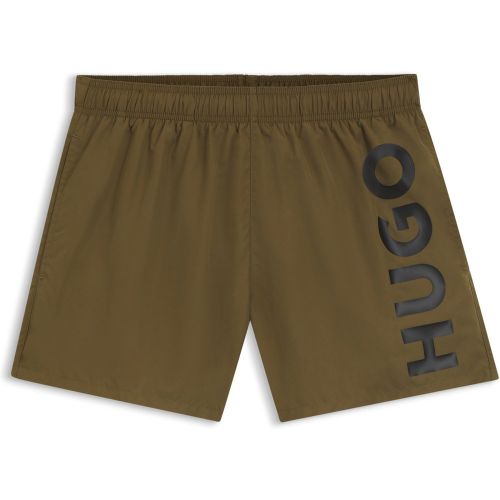 Shorts de bain à logo imprimé vertical - HUGO - Modalova