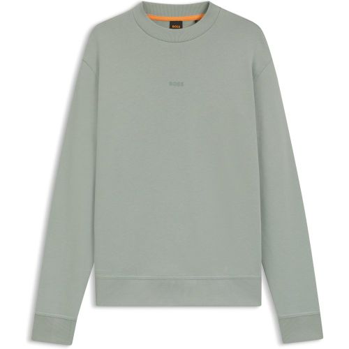 Sweat en molleton avec logo imprimé - Boss - Modalova
