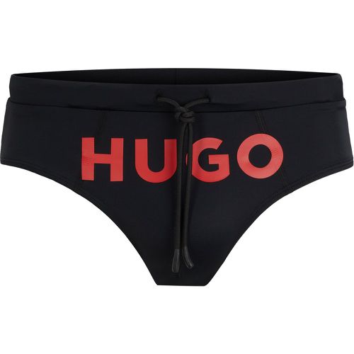 Slip de bain en jersey stretch avec logo imprimé en transfert - HUGO - Modalova