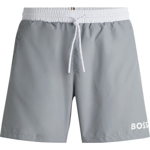 Short de bain à séchage rapide et logo imprimé - Boss - Modalova